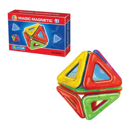 Проза для детей, книга Конструктор магнитный «Геометрические фигуры», 18 деталей