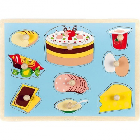 Досуг, творчество и кулинария, книга Рамка-пазл 'Продукты'