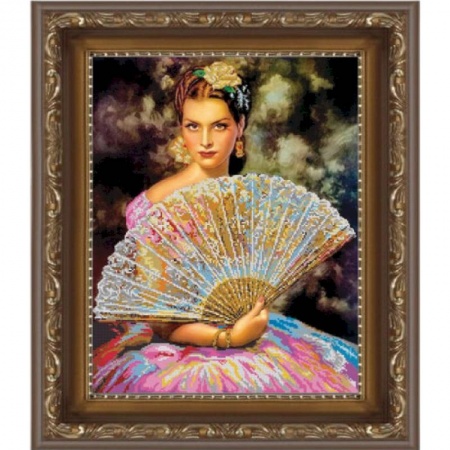 Музыкальная школа, книга «Светлица» набор для вышивания бисером №405 «Леди» бисер Чехия 38x48см