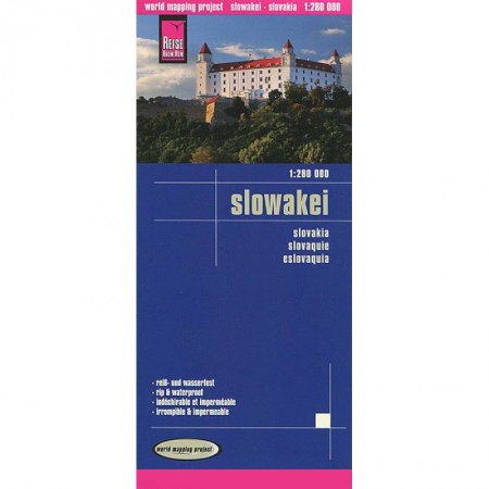 Книги, книга Словакия. Карта. Slovakia 1:280.000