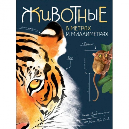 Познавательная литература, книга Животные в метрах и миллиметрах