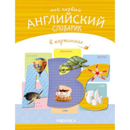 Дошкольникам, книга Мой первый английский словарик в картинках