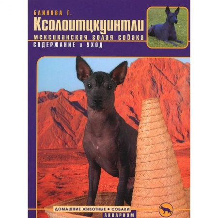 Книги, книга Ксолоитцкуинтли (мексиканская голая собака) . Содержание и уход