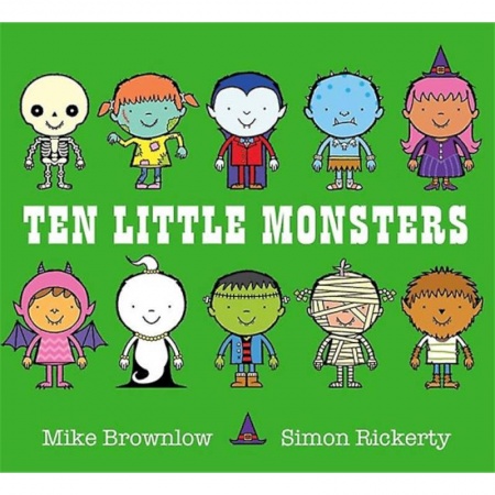 Изучение языков, книга Ten Little Monsters