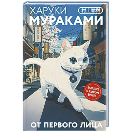 Классика, современная литература, книга От первого лица. Закладка с Котом внутри