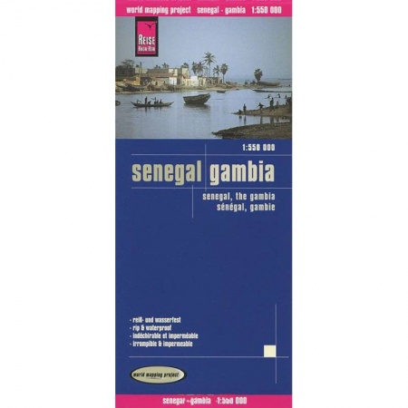 Книги, книга Сенегал. Гамбия. Карта. Senegal, Gambia 1: 550000