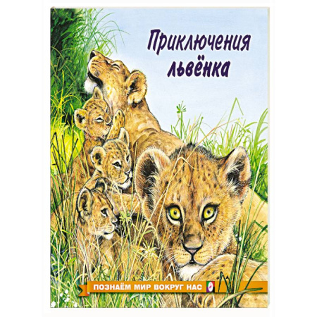 Познавательная литература, книга Приключения львенка