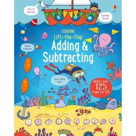 Изучение языков, книга Lift-the-Flap Adding and Subtracting