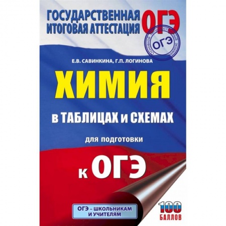 Школьникам и абитуриентам, книга Химия в таблицах и схемах для подготовки к ОГЭ