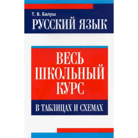 Школьникам и абитуриентам, книга Русский язык: весь школьный курс в таблицах,схемах