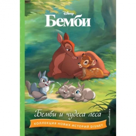 Герои мультфильмов и фильмов, книга Бемби и чудеса леса