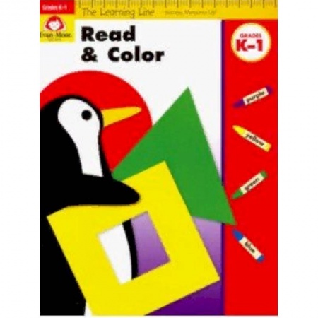 Изучение языков, книга The Learning Line Workbook. Read and Color, Grades K-1