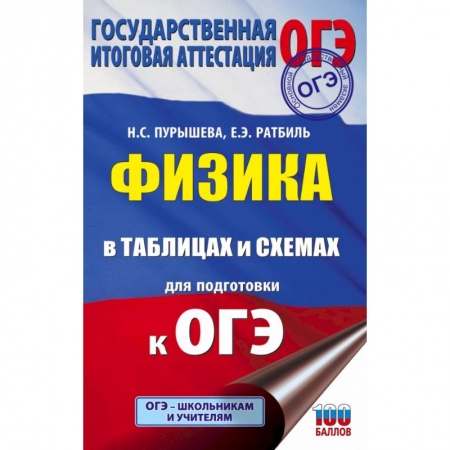 Школьникам и абитуриентам, книга ОГЭ. Физика в таблицах и схемах для подготовки к ОГЭ