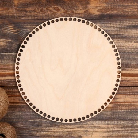 Развлечения. Праздники. Юмор, книга Заготовка для вязания 'Круг', донышко фанера 3 мм, 30 см, d=9мм