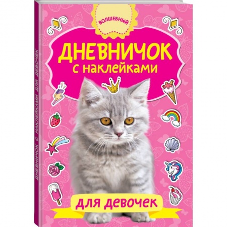 книга Дневничок с наклейками для девочки с доставкой по Франции Познавательная литература, книга Дневничок с наклейками для девочки