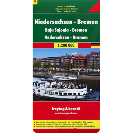 Книги, книга Саксония нижняя и Бремен. Карта 1:200 000