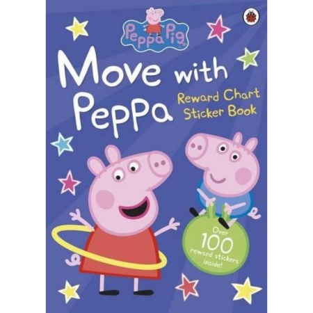 Изучение языков, книга Peppa Pig: Move with Peppa! (sticker book