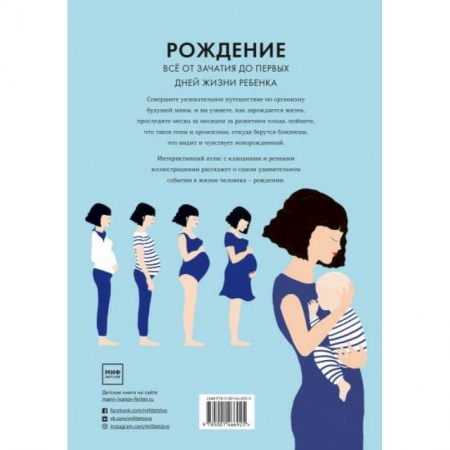 Познавательная литература, книга Рождение. Интерактивный атлас с клапанами и резными иллюстрациями