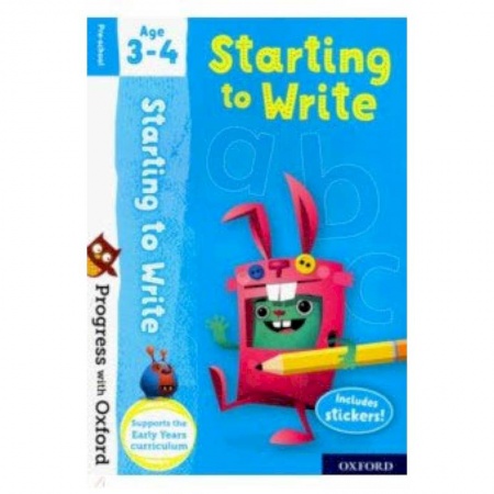Изучение языков, книга Progress with Oxford: Starting to Write. Age 3-4