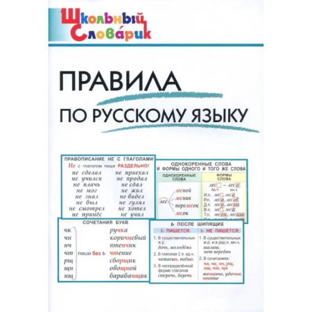 Школьникам и абитуриентам, книга Правила по русскому языку