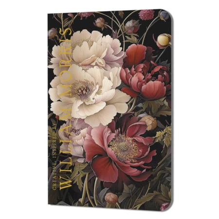 Блокнот Creative.Inspired by William Morris (пионы на темном фоне)