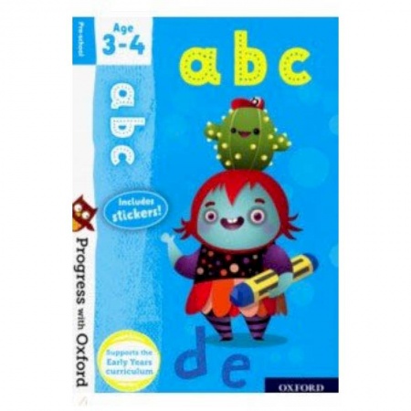 Книги, книга Progress with Oxford: abc. Age 3-4