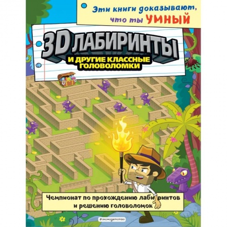 Досуг, творчество и кулинария, книга 3D-лабиринты и другие классные головоломки