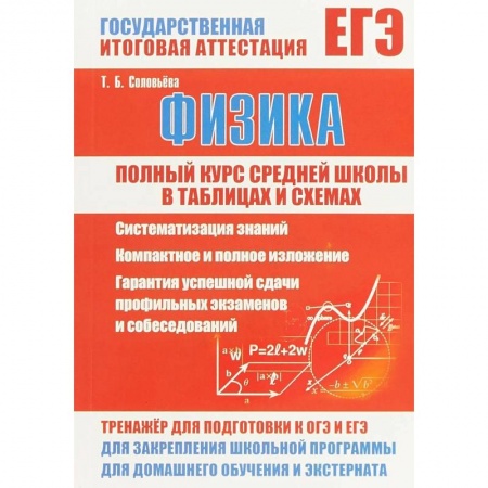 Школьникам и абитуриентам, книга Физика. Полный курс средней школы в таблицах и схемах