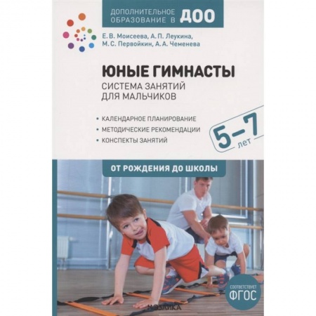 Учителям, педагогам, воспитателям, книга Юные гимнасты. От рождения до школы. Система занятий для мальчиков 5-7 лет
