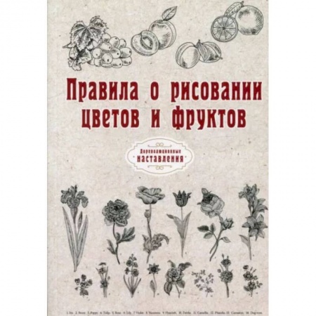 Книги, книга Правила о рисовании цветов и фруктов.