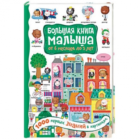 Книги для самых маленьких (0-3 года), книга 1000 первых знаний в картинках
