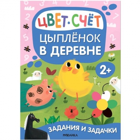 Книги для дошкольников (4-6 лет), книга Цыпленок в деревне. Цвет. Счет