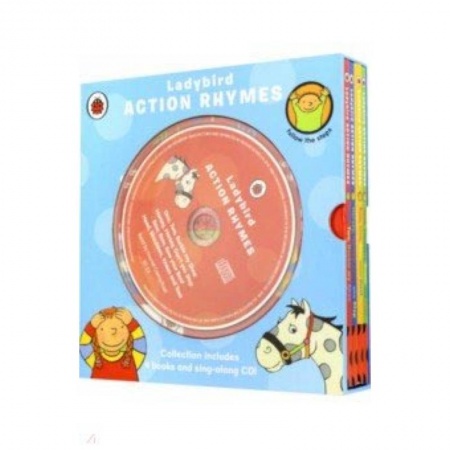 Изучение языков, книга Action Rhymes Collection 4 books (+CD)