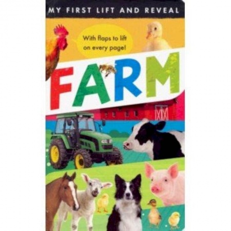 Изучение языков, книга My First Lift and Reveal: Farm
