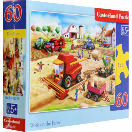 Досуг, творчество и кулинария, книга Puzzle-60 MIDI В-066278 Работы на ферме