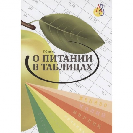 Лечебное питание. Похудание. Диеты, книга О питании в таблицах для всех, кто хочет быть здоровым