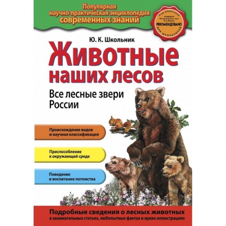 Познавательная литература, книга Животные наших лесов. Все лесные звери России