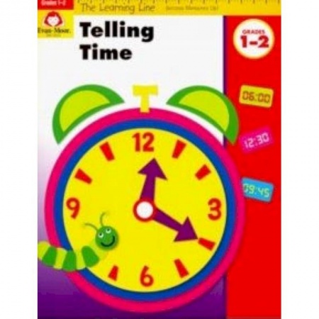 Изучение языков, книга The Learning Line Workbook. Telling Time, Grades 1-2