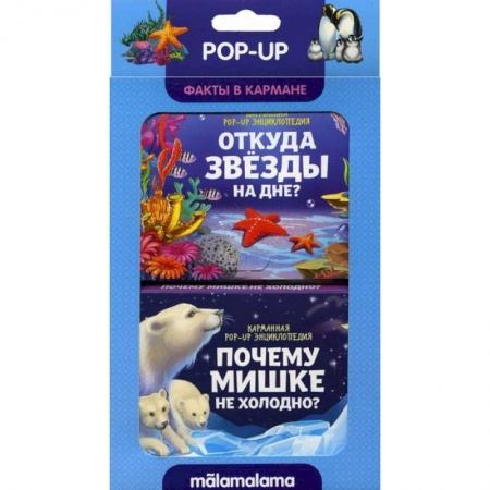 Книги для самых маленьких (0-3 года), книга Набор «Факты в кармане». Откуда звезды на дне и почему мишке не холодно?