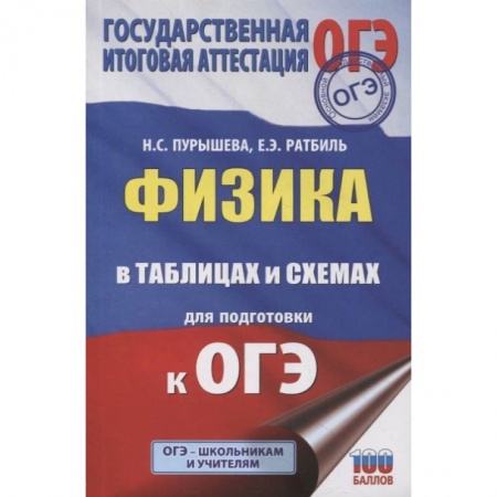 Школьникам и абитуриентам, книга Физика в таблицах и схемах для подготовки к ОГЭ
