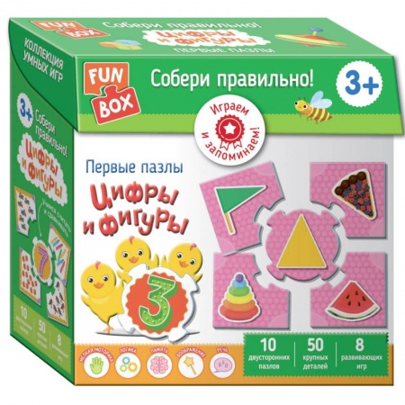 Досуг, творчество и кулинария, книга Собери правильно! Цифры и фигуры (Fun Box)