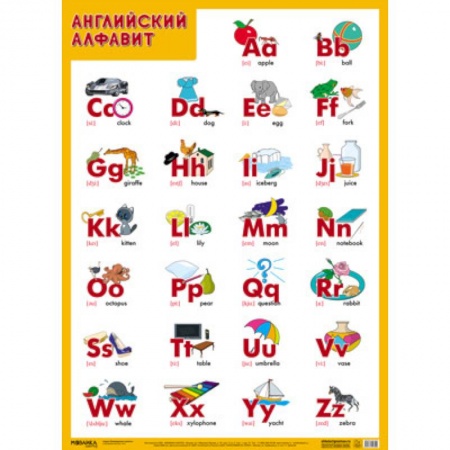 Изучение языков, книга Английский алфавит
