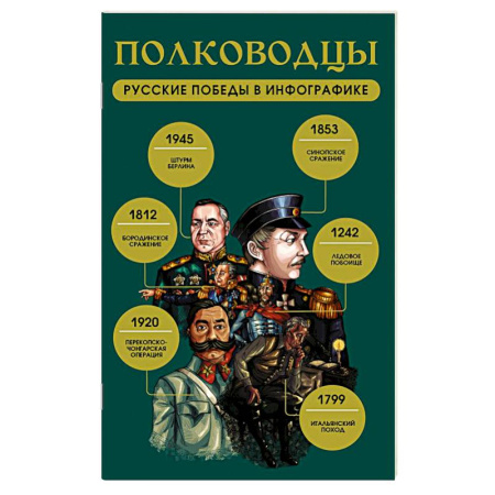 Мемуары, биографии, книга Полководцы. Русские победы в инфографике