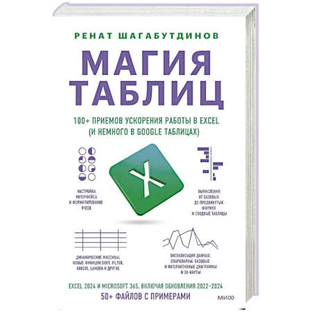 MS Office и другие офисные программы, книга Магия таблиц. 100+ приемов ускорения работы в Excel (и немного в Google Таблицах)