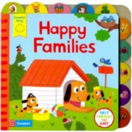 Изучение языков, книга Happy Families (board bk)