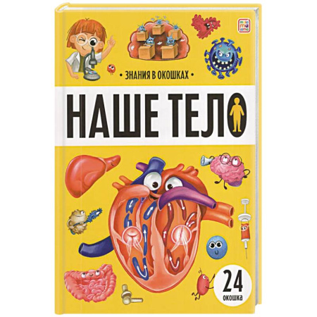 Познавательная литература, книга Знания в окошках. Наше тело