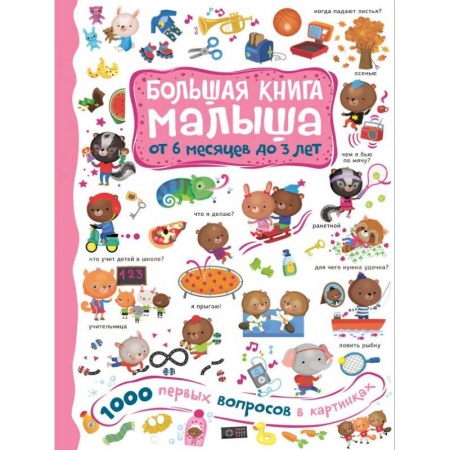 Книги для самых маленьких (0-3 года), книга 1000 первых вопросов в картинках