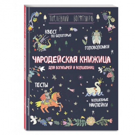Досуг, творчество и кулинария, книга Чародейская книжица для богатырей и волшебниц. Головоломки, тесты, квест (+ наклейки)