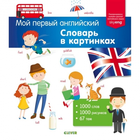 Дошкольникам, книга Мой первый английский. Словарь в картинках