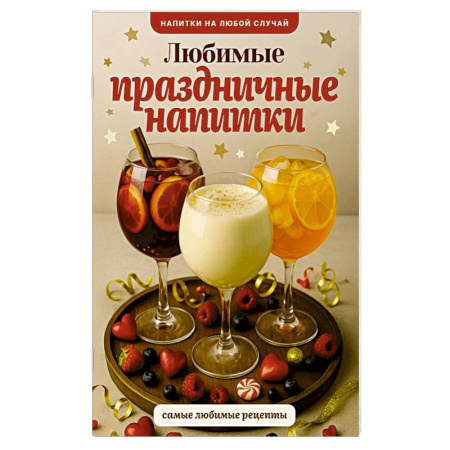 Напитки, книга Любимые праздничные напитки